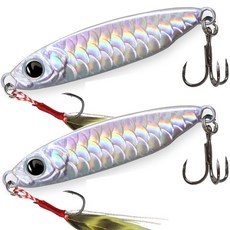 몬스팅 메탈지그 삼치메탈 방어지그 볼락 잿방어 고등어 광어 방어 농어 부시리, 1개, 10g, 실버