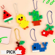 유니아트 유니블럭 DIY 가방고리 만들기 키트 커머스픽301, 02/사과