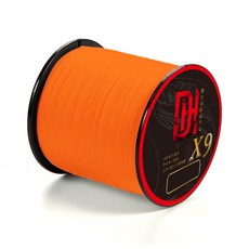 DH 9股編織1000米PE釣魚線 高強度耐磨 遠投不斷線, 亮橘色,2.0號/16kg, 1個