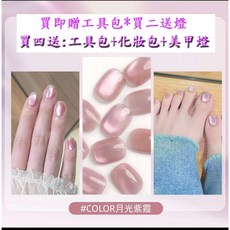 MR.WISH 心愿先生 月光紫霞 DIY六合一磁吸貓眼玻璃美甲筆 懶人膠筆 手指腳趾護甲指甲油, 1個