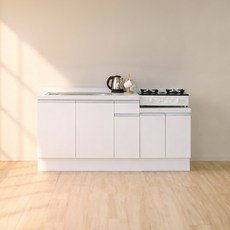 헤이어집 코어 스톤 인조대리석 싱크대 하부장 1800세트 A / B / C, 1_4 하부장 1800A(상판화이트/1200개수대 좌)