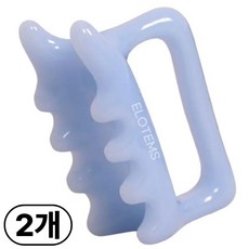 엘로템즈 두피 지압 바디 마사지 괄사, 2개, 블루