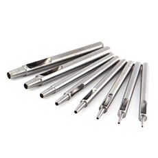 정품 타공펀치 벨트구멍뚫기 타공 가죽 가방끈 구멍 펀치 펀칭 0.8mm-6mm 시계줄 구멍 뚫기, 4.5mm, 1개