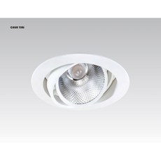 CHUN TSAI 崁燈 11.5cm 可調角度 LED 照明, 1個, 白色-14w,3000K