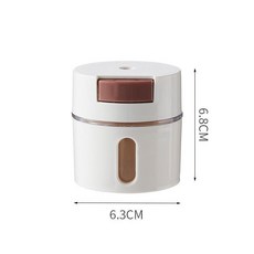 廚房磁吸定量調味罐 壁掛組合套裝 防潮密封鹽瓶 胡椒瓶 糖罐, 1個