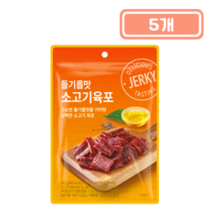 코주부 들기름맛 소고기육포, 5개, 30g