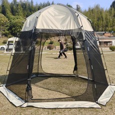 스크린 하우스룸 가제보 모기장 측면이 캐노피 텐트 브리즈 육각형 햇빛 가리개, 1. 멀티