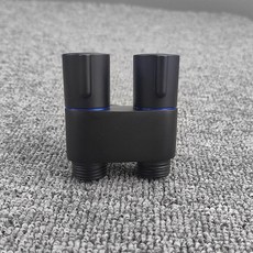 馬桶伴侶一進二角閥衝水噴槍, 1個, 黑色不鏽鋼主體