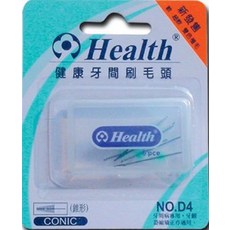 Health 健康牙間刷毛頭 補充D4-L(圓錐形6pcs), 1個