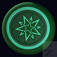 야광 원반 프리스비, 레드, 1개