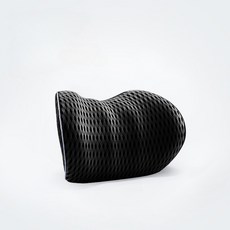 우이지아 3D 메모리폼 차량용 시원한 메쉬 목쿠션 요추 등받이 쿠션, 목쿠션다크그레이, 1개