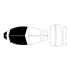 JNK NETWORKS 토요타 프리우스ZVW50 시리즈 20162022 전면 윈도우 20 VLT와 호환 프리컷 틴트 키트 일본산 2980785