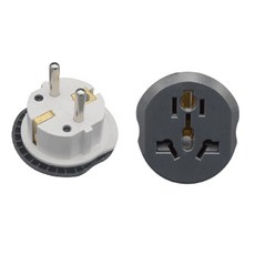 歐規萬國轉換插頭 220v 4.8mm 2入, 1組