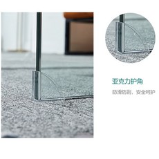 塑料卡扣 桌麵隔離闆 固定夾 亞克力玻璃鏈接卡扣 護角 腳墊, 1個
