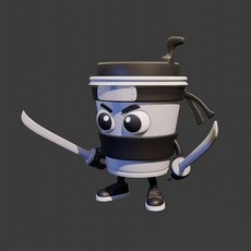 카푸치노 아사시노 3D피규어 이탈리안 브레인로트, 1개