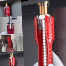 싱크대 렌치 다기능 인체공학 세면대 수도 배관 렌치 욕실 온수기 두꺼운 튼튼한 가정용 수도관 내구성