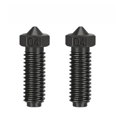 Anycubic Kobra 3 용 핫 엔드 키트 Bimetal Heatbreak 콤보 프린트 24V 50W 가열 튜브 서미스터, 01 0.6mm, 05 2pcs Hardened Steel