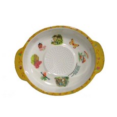 하나코비 어린이 강판 멜라민 이유식 즙기 12.5cm 지름12.5(손잡이포함16)/높이2.5cm, 1개