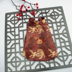 【格森】新中式寵物服飾 國風漢服風格 小狗狗貓咪秋冬新年裝 比熊適用, 馬上有錢背心,M, 1個