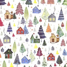 겨울 마을 냅킨 K-14-005, 믹스, 1세트, 5개