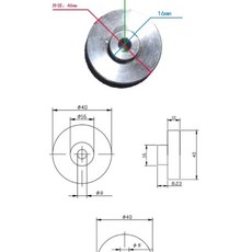 스테퍼 모터 핸드휠내부 구멍 모터용 특수 포지셔닝 핸드휠, 1개, 4. 57-(Inner hole 8mm)