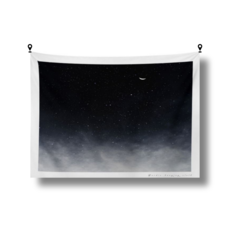 홈데코해룸 대형 패브릭 포스터, 하늘의달과별