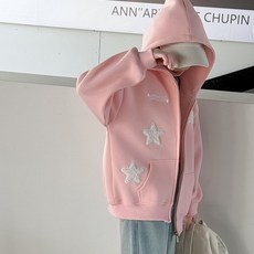 여아용 재킷 봄 가을 2025년 신상품 캐주얼 후드 중대형 아동용 점퍼자켓 아동 패션