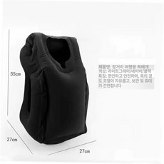 차량용 발받침 자동차 장거리 사무실 비행기 휴대용, 1개, 블랙 고급형