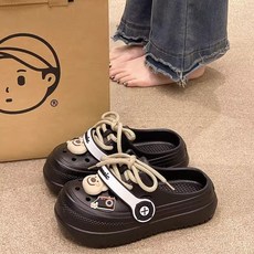 FINE ART 여성 푹신한 경량 EVA 다용도 키높이 캐주얼 통굽 슬리퍼