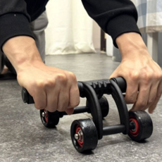 복부 운동 기구 바퀴형 슬라이더 무릎 4륜 복근 롤러 헬스 논슬립 손잡이 훈련 코어 홈트 실내