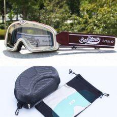 할리 데이비슨 스타일 오토바이 고글 클래식 바이크 헬멧 선글라스 방풍 방진 전체헬멧 반헬멧 호환, Brown, 1개