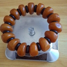 老蜜蠟算盤珠手串20米長款 手工精製 男女皆宜的文玩手飾, 1個