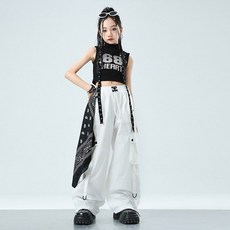 주니어댄스복 무대의상 걸그룹 초등 공연 120 제품 검정