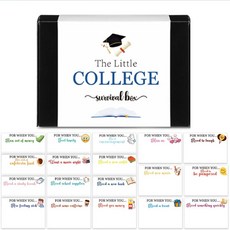 Zhanmai 대학생을 위한 열리는 봉투 패키지 24개 오픈 시 선물 대학 기프트 카드 소책자 케어 패키지 딸 아들 대학 선물 집을 떠나는 선물 블루 420496, 대학