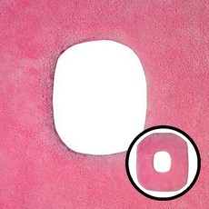 네이처스 파머 초극세사 사각 마사지 얼굴베개 방석 dda+27501Mq, 핑크 사각