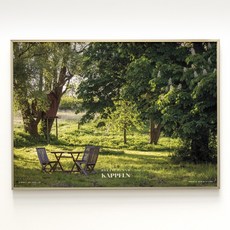 [아트밀] 쉼이 있는 여행사진 액자 90종 - 34 독일마을의 야생정원, 1 (소형) A4액자_화이트, 화이트