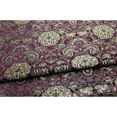 銘布 75CM觀音花織錦緞 桌旗 桌巾 旗袍 中國服 抱枕 椅墊套 宗教宮廟 喜慶 提花織錦緞布料, 紫紅