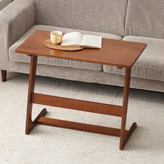 YEDAUM Della 原木邊桌 800, 棕色