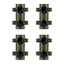 폴대 지지대 지킴이 받침대 고정 캠핑 타프고정대 지키미 폴대 고정 홀더 파라솔 천막 지지대 폴지킴이 삼쇠 폴대 고정장치 디펜더 브라켓 폴스탠드업 타프대, 4개, 그린