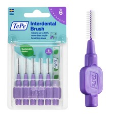 TEPE 테페 일자형치간칫솔6P 모강도 사이즈택일, 6개입, 4개
