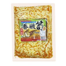 埔里鎮農會 香嫩筍 醃製竹筍 筍片 600g, 1個, 【筍尾】香嫩筍