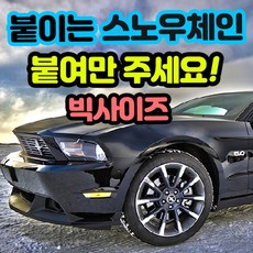 펀드성공 스마일팡팡 접착식 스노우체인 자동차 겨울 필수용품, 1개