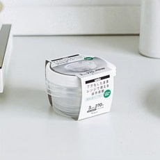 unix 微波爐加熱保鮮盒, 1個, 270ml 圓形3個裝 白蓋
