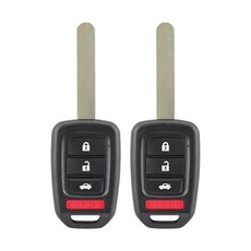 Key Fob 리모컨 교체 혼다 어코드 2013 2014 2015 시빅 키리스 엔트리 MLBHLIK6-1T (2팩), Key Fob 리모컨 교체 혼다 어코드 2013 201