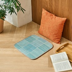 [모던하우스 인천점] 폭신한 대나무 방석 블루 패턴 45x45 -[CB4126005], 블루패턴