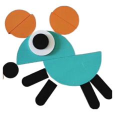 蒙氏動物七巧板木質啟蒙拼圖板, 1, 130片