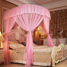 침대모기장 캐노피 모기장 200x220 핑크