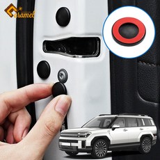 디올뉴 싼타페 MX5 도어 스크류 커버 엠블럼 로고 볼트 문 마감재 인테리어 몰딩 튜닝용품, 블랙