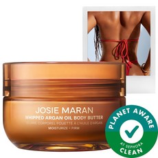 Josie Maran 조지 마란 골든 아워(앰버 화이트 머스크) - 휘핑 아르간 오일 리필 가능 퍼밍 바디 버터, 03번6 oz / 177 ml
