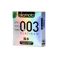 GOODFORIT 岡本003 白金衛生套(3入) 超薄保險套 衛生套, 3入, 1盒